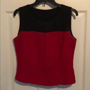 Black and red dress tank